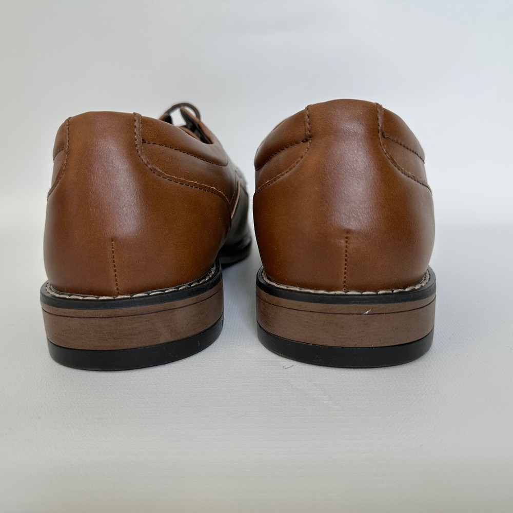 Perry Ellis Portfolio Alen Burnish Dress Shoes Mens Size‎ 9 Brown Lace Up - Picture 4 of 9